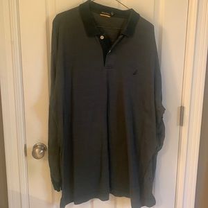 Nautical long sleeve polo XXL